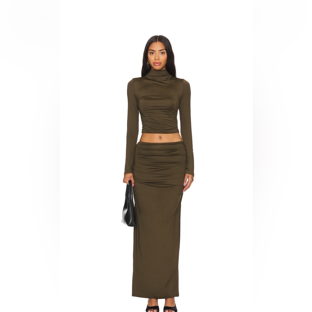 Nia the Brand Selena skirt in Olive